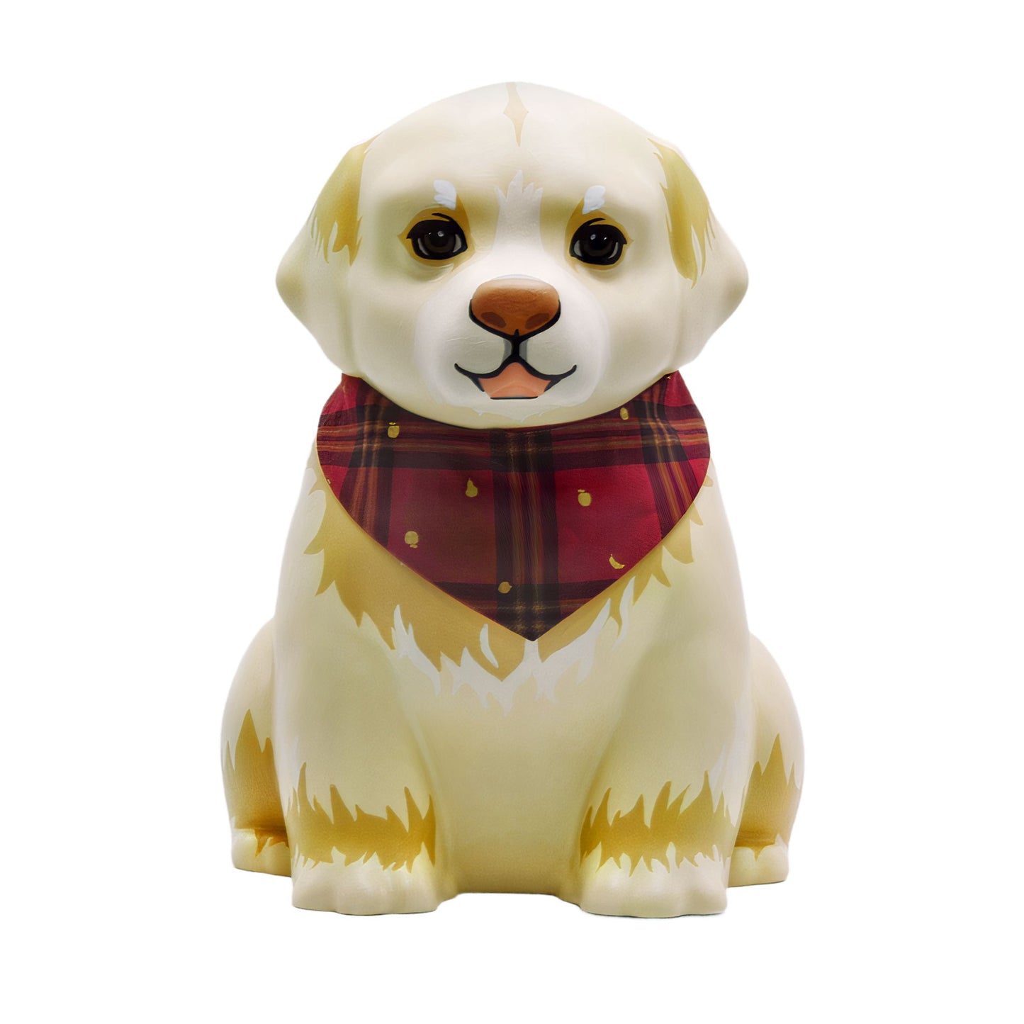 Personalized Ceramic Dog Urn with Acrylic Painted