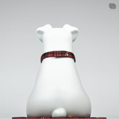 Schnauzer Memorial Urn with Plaid Accent (Small)