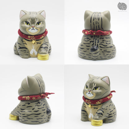 Personalized Ceramic Cat Urn with Name & Birthday Cat Bowl Design
