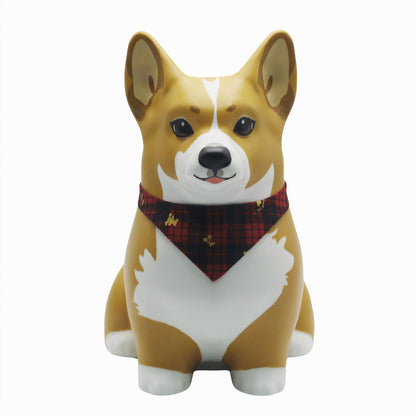 Personalized Ceramic Dog Urn with Acrylic Painted