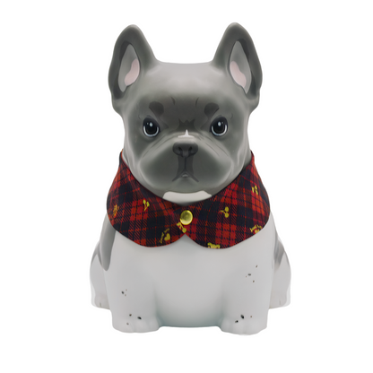 Personalized Ceramic Dog Urn with Acrylic Painted